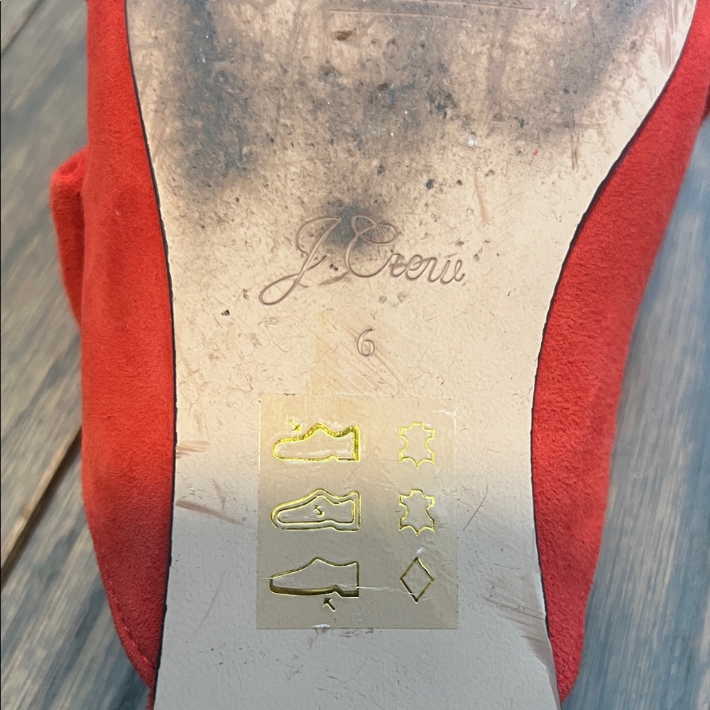 J. Crew Women's Bold Red Suede Mules - Picture 6 of 6